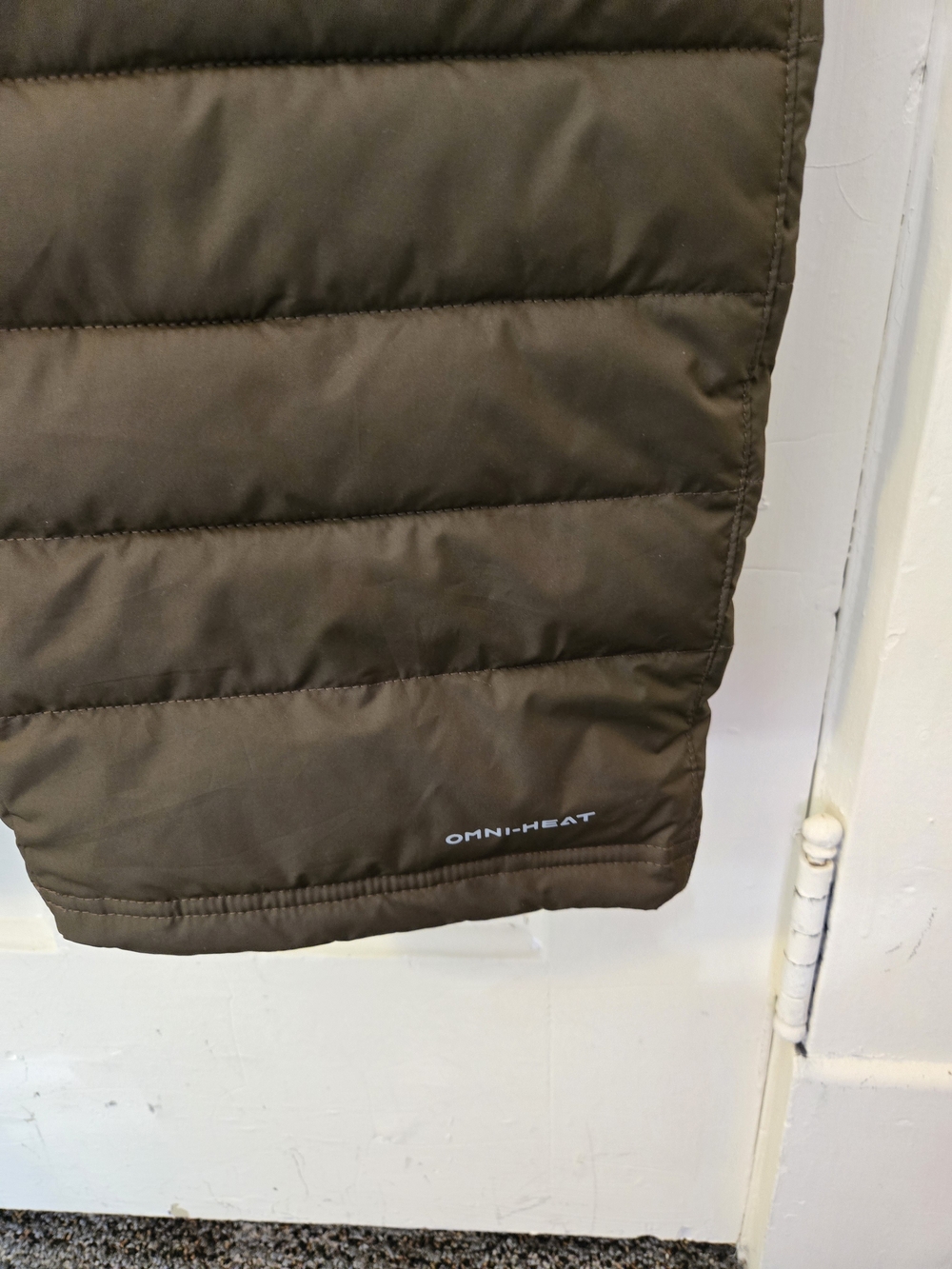Columbia Olive Green and Black Quilted Puffer Pants - Picture 6 of 7